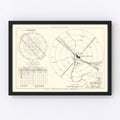 Vintage Map of the Davis-Monthan Air Force Base Vicinity, 1951