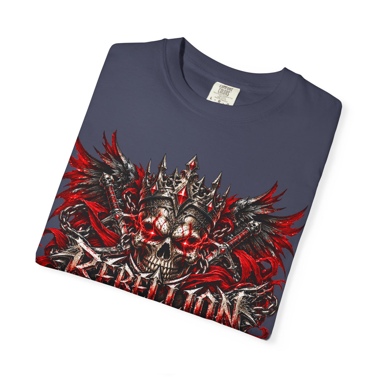 Rebellion Skull Graphic T-Shirt
