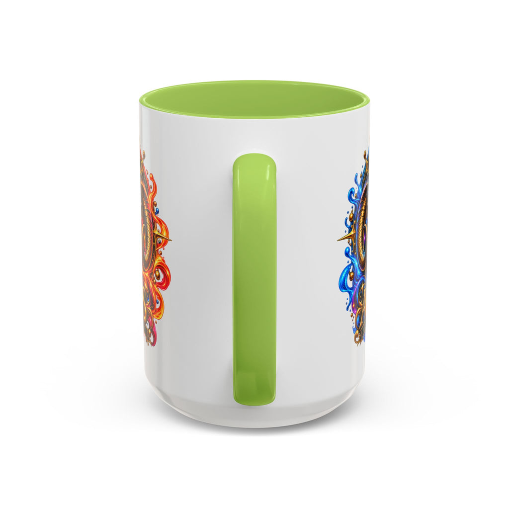 Aries Zodiac Coffee Mug — Colorful Ram Astrology Accent Mug (11/15oz)