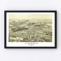 Vintage Map of Miner's Mills & Mill Creek, Pennsylvania 1892
