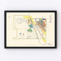 Vintage Map of March Air Force Base, 1951