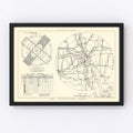 Vintage Map of the Offutt Air Force Base Vicinity, 1952