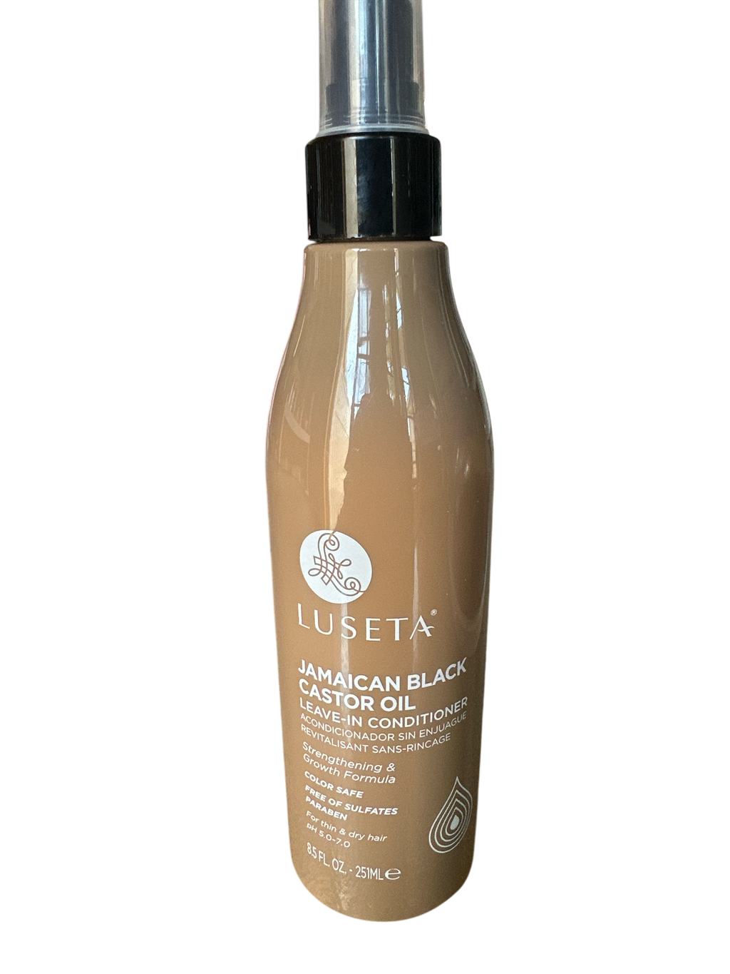 Luseta Jamaican Black Castor Oi Leave In Conditioner Strenghthening & Grow Hair Formula 8.5fl.oz 252ml