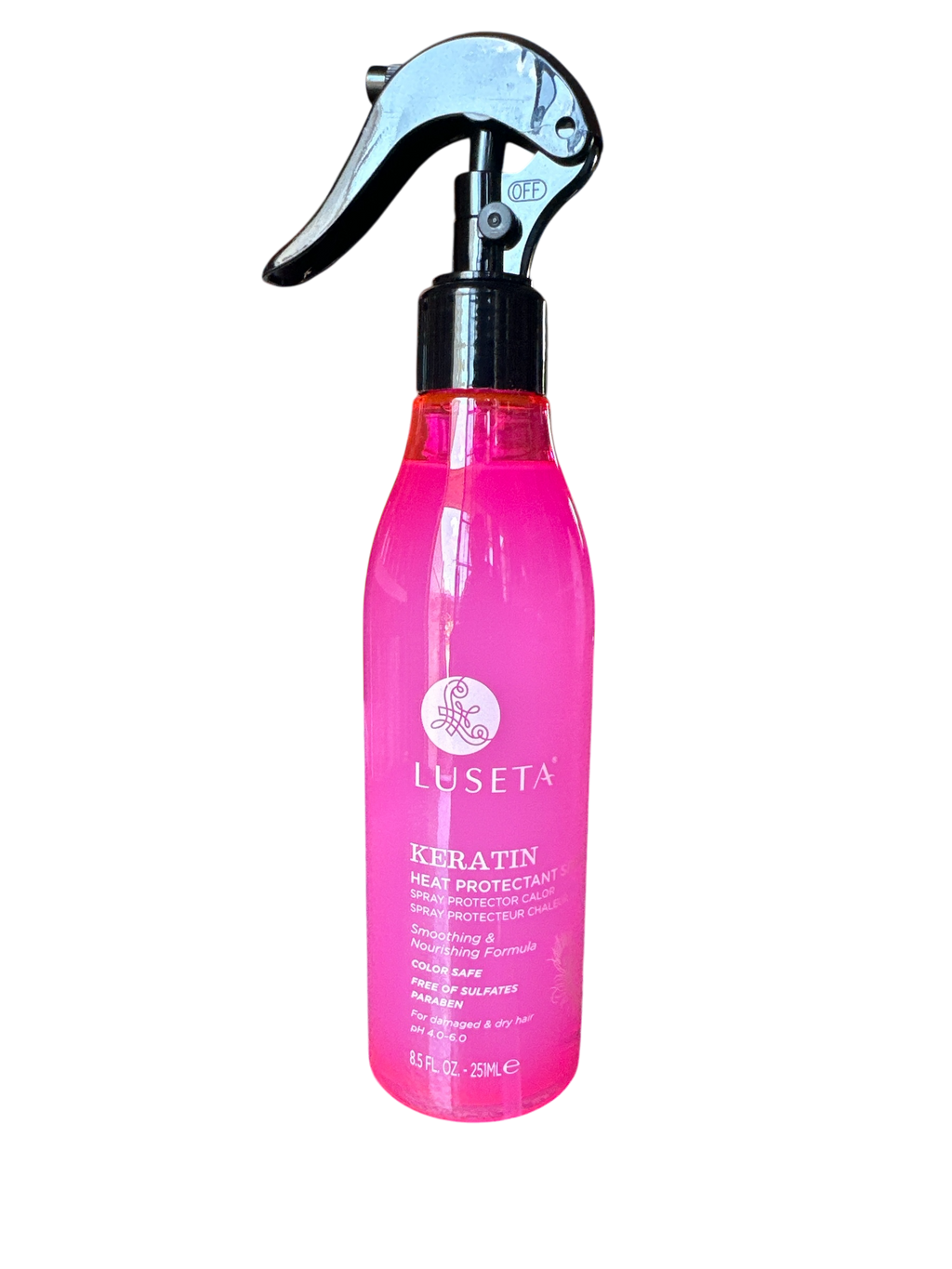 Luseta Keratin Heat Protectant Spray For Damaged & Dry Hair 8.5fl.oz 251ml