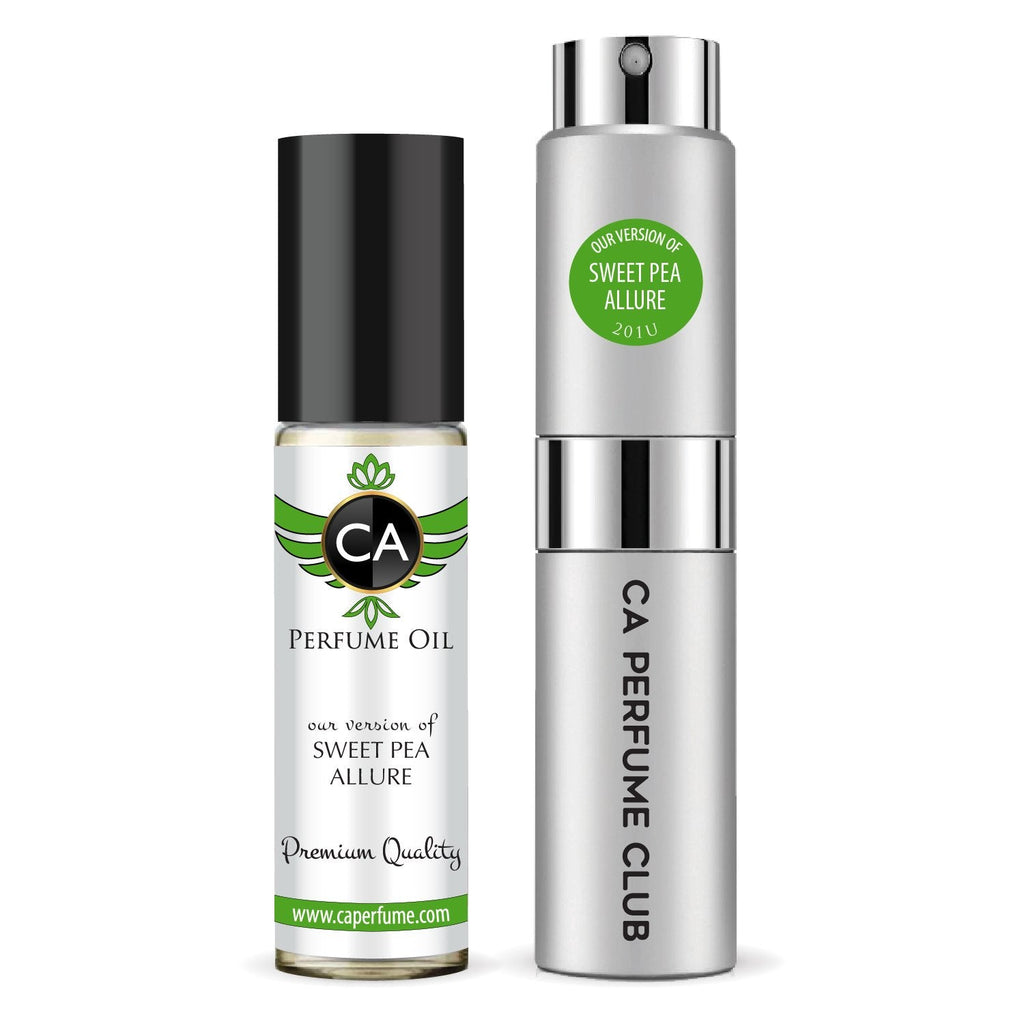 201- Sweet Pea Allure LongWear System™ Fragrance Oil and Perfume Spray Bundle