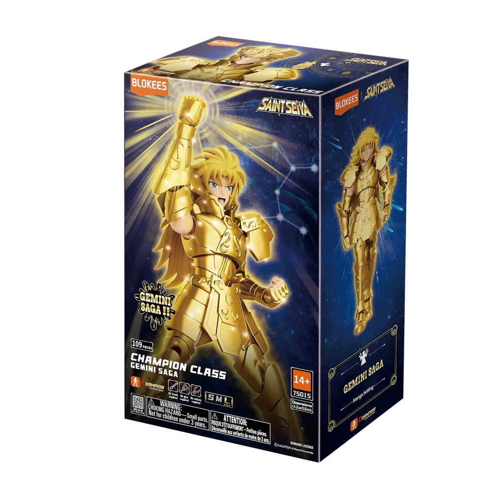 Saint Seiya Gemini Saga Champion Class Figure by Blokees