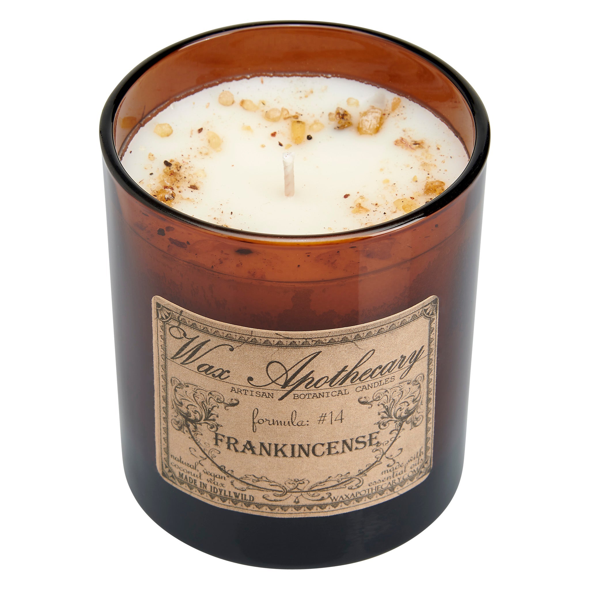 9 oz Frankincense Artisan Amber Glass Candle