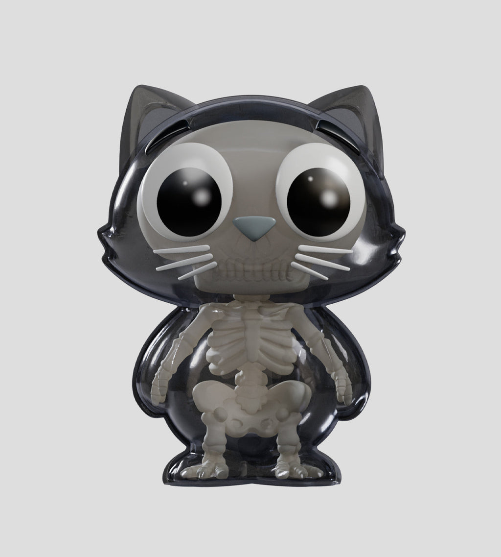 Catscans Bare Bones Blind Box - Charlie the Cat X-Ray Series by Kaleidos Creative