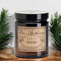 6 oz Botanical Candle in Amber Glass Jar - Cedar