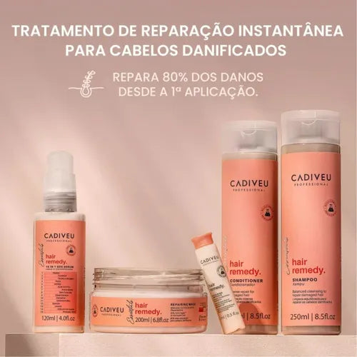 Cadiveu Professional Hair Remedy Shampoo for Damaged Hair Repair 8.5fl oz 250ml