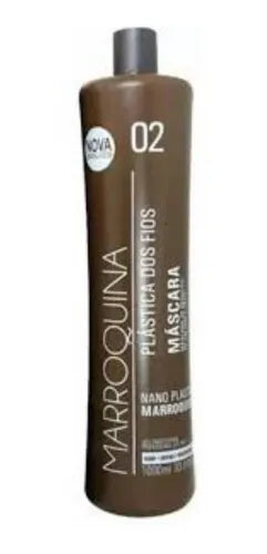 Plastica Dos Fios Marroquina Keratin Thermal Sealing Hair Treatment Smooth & Frizz Control 34fl oz 1000ml