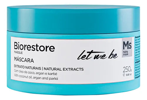 Let Me Be Biorestore Deep Hydration Hair Mask with Natural Extracts Argan Coconut Oil 8.8 oz 250g