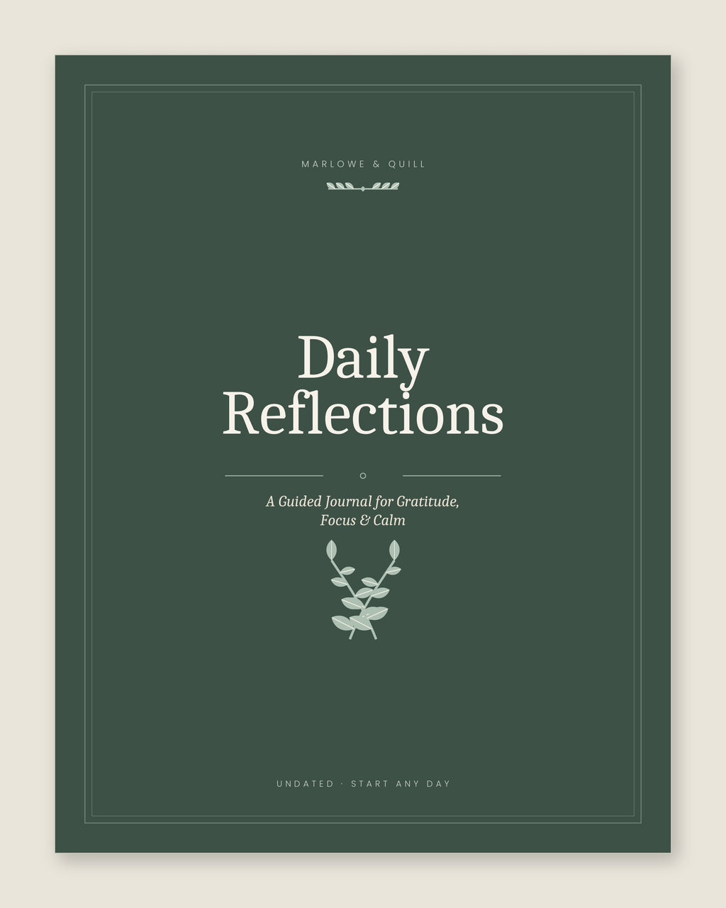 Daily Reflections- A Guided Journal for Gratitude, Focus & Calm