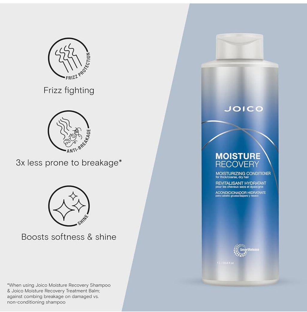 Joico Moisture Recovery Conditioner For Thick, Coarse And Dry Hair 33.8fl.oz 1000ml
