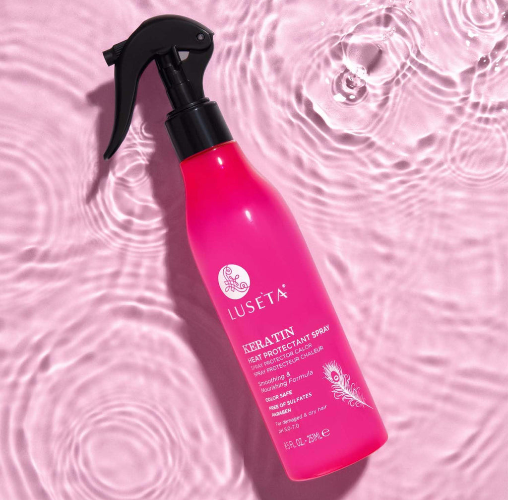 Luseta Keratin Heat Protectant Spray For Damaged & Dry Hair 8.5fl.oz 251ml