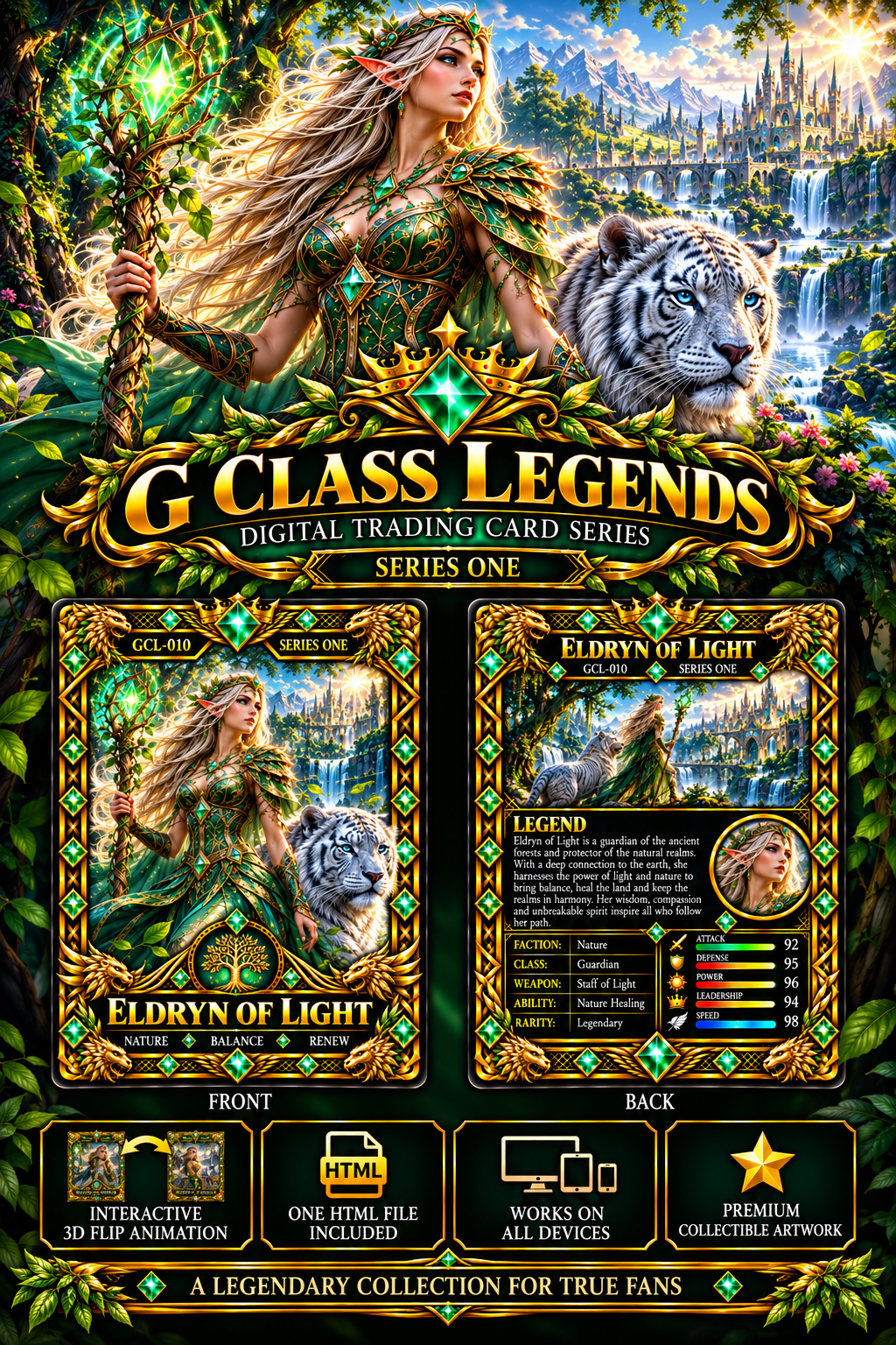 G Class Legends | Eldryn of Light | Legendary Interactive Digital Trading Card 010