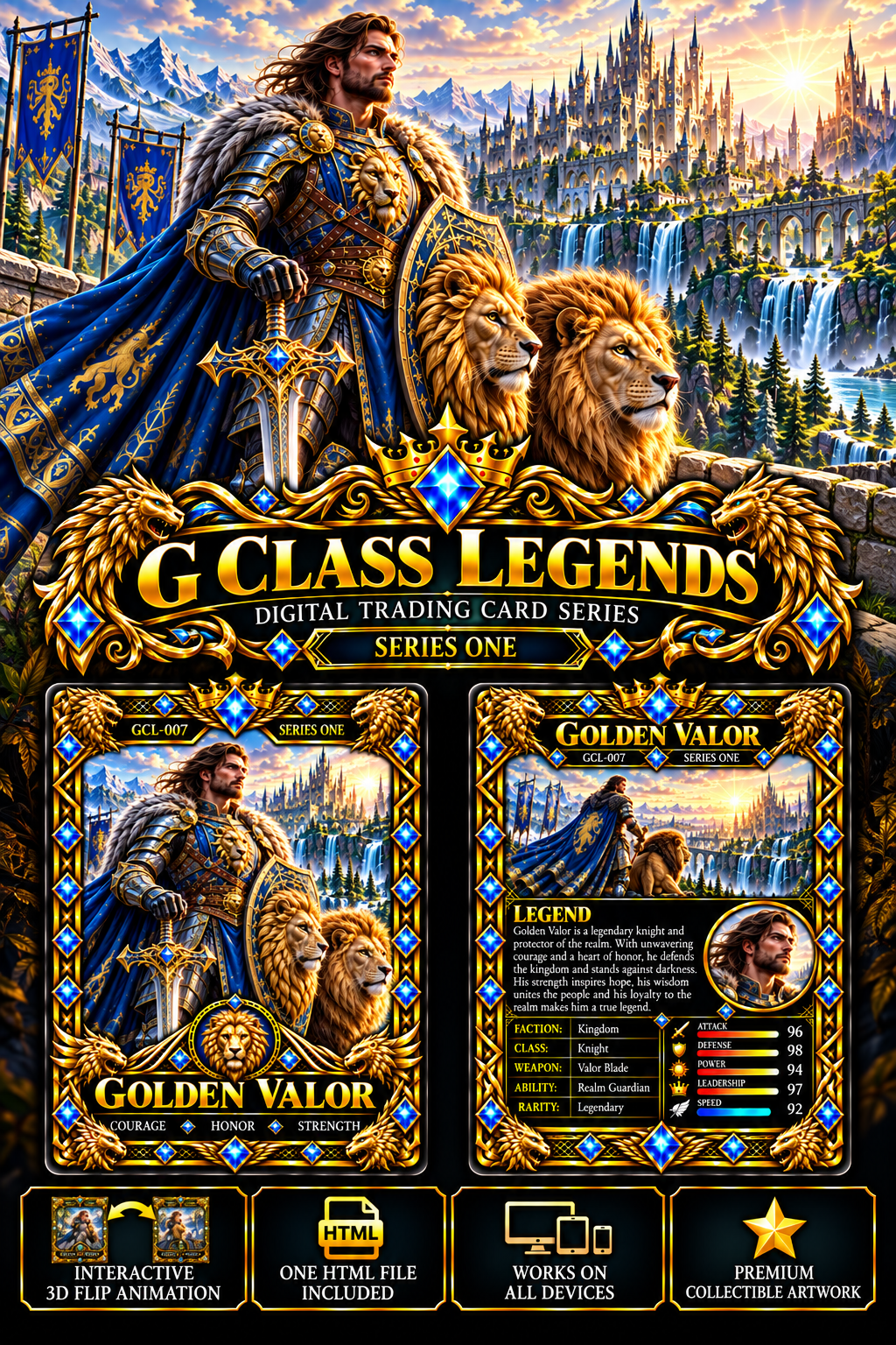 G Class Legends | Golden Valor | Legendary Interactive Digital Trading Card 007