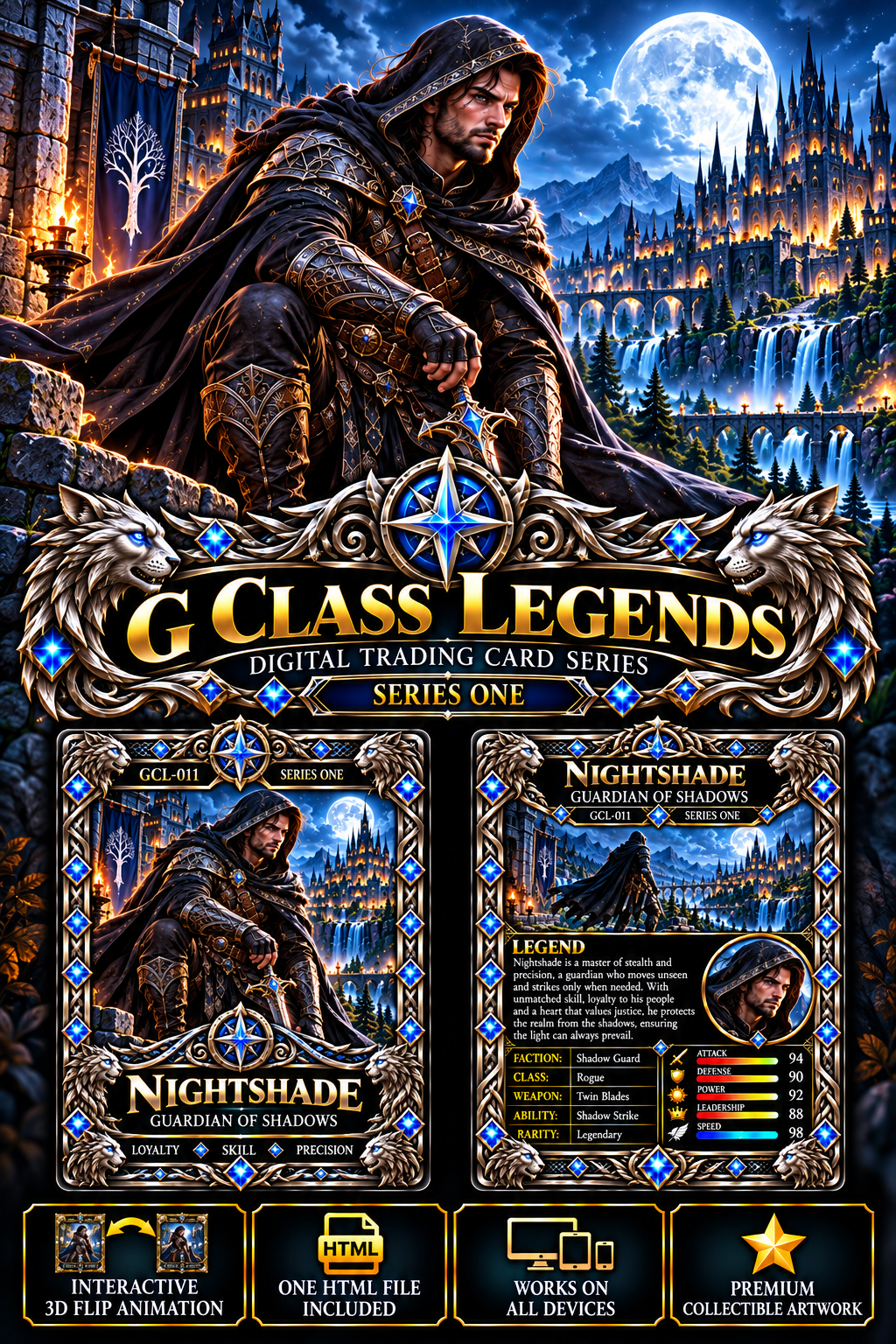 G Class Legends | Nightshade | Legendary Interactive Digital Trading Card 011