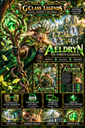 G Class Legends | Aeldryn The Forest Guardian | Legendary Interactive Digital Trading Card | Series Two 005