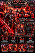 G Class Legends | Drakhor Lord of Ruin | Legendary Interactive Digital Trading Card | Series Two 001