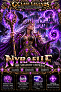 G Class Legends | Nyraelle The Shadow Empress | Legendary Interactive Digital Trading Card | Series Two 012