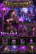 G Class Legends | Nyxara The Shadow Queen | Legendary Interactive Digital Trading Card | Series Two 006