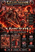 G Class Legends | Vorgrath The Ashen Warrior | Legendary Interactive Digital Trading Card | Series Two 011
