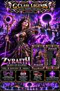 G Class Legends | Zyraeth Queen of Eclipses | Legendary Interactive Digital Trading Card | Series Two 009
