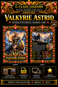 G Class Legends | Valkyrie Astrid | Legendary Interactive Digital Trading Card 008