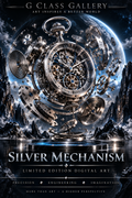 Silver Mechanism | Luxury Mechanical Watch Digital Art + Premium Certificate | G Class Gallery