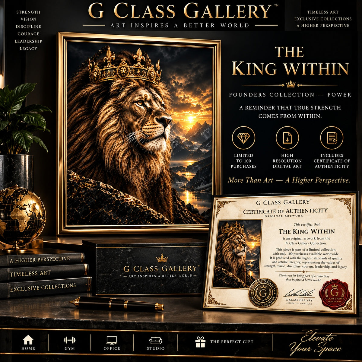 The King Within |  G Class Gallery Limited Digital Art