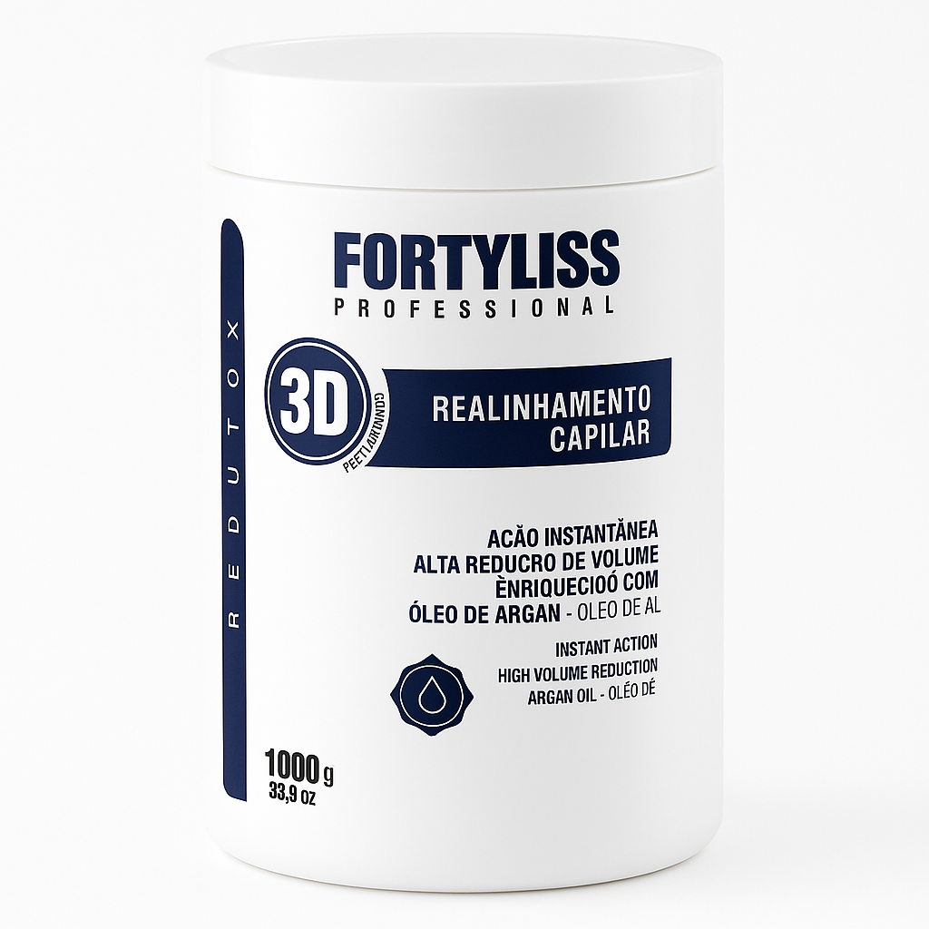 FORTYLISS 3D POWER HAIR BTOX INSTANT ACTION VOLUME REDUCTION 34oz 1kg