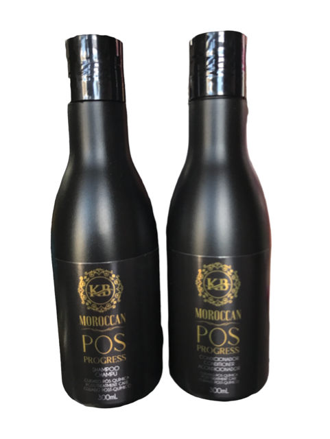 KB Moroccan Pos Progress Kit Nourishing Shampoo & Conditioner for Damaged Hair 300ml 10.1floz