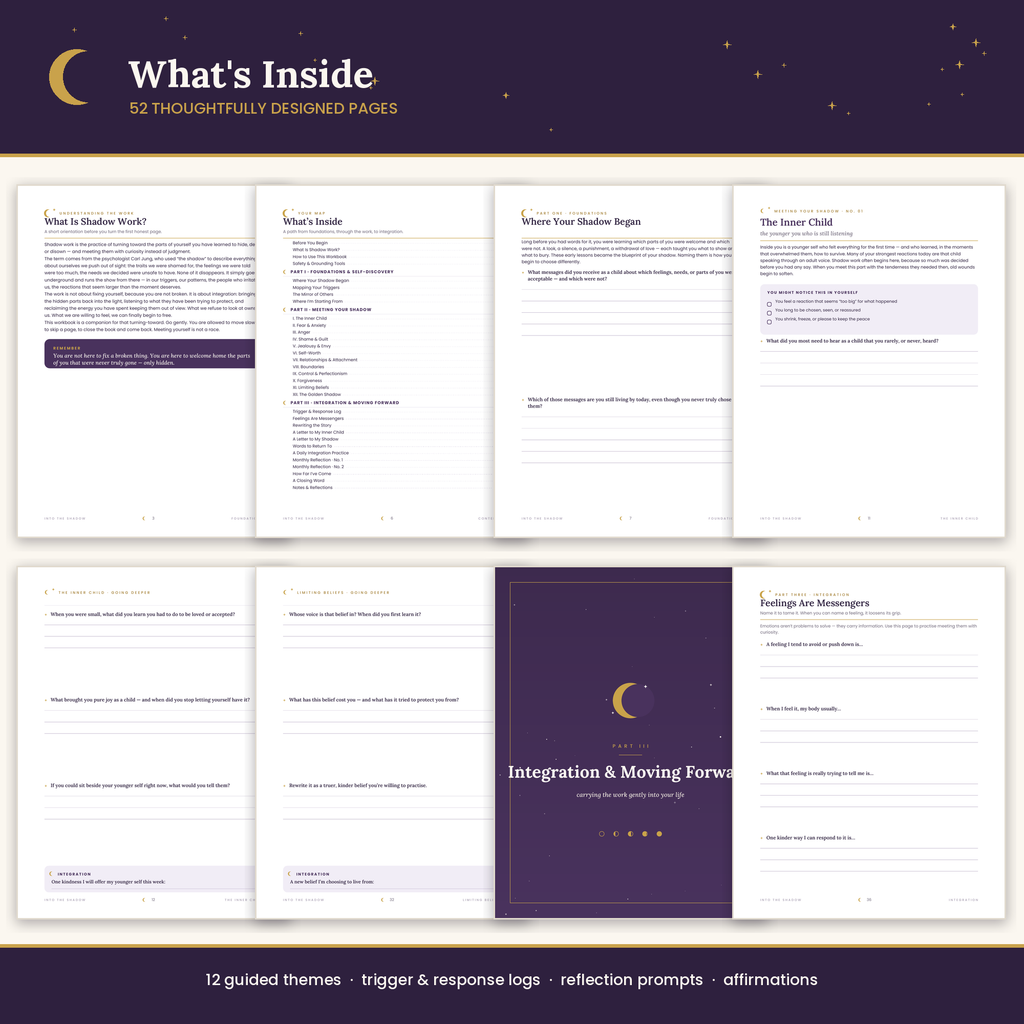 INTO THE Shadow A Guided Shadow Work Workbook