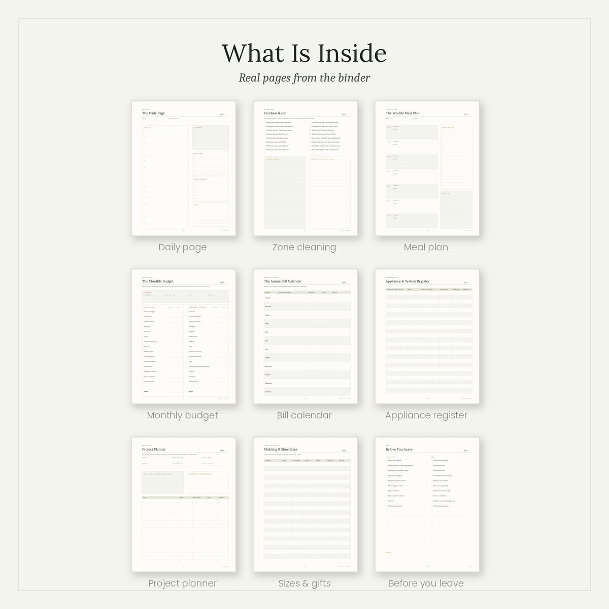 THE COMPLETE HOUSEHOLD BINDER The Home Manual (Printable)