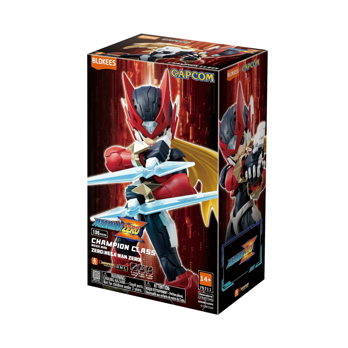 Blokees Mega Man Zero Champion Class Action Figure