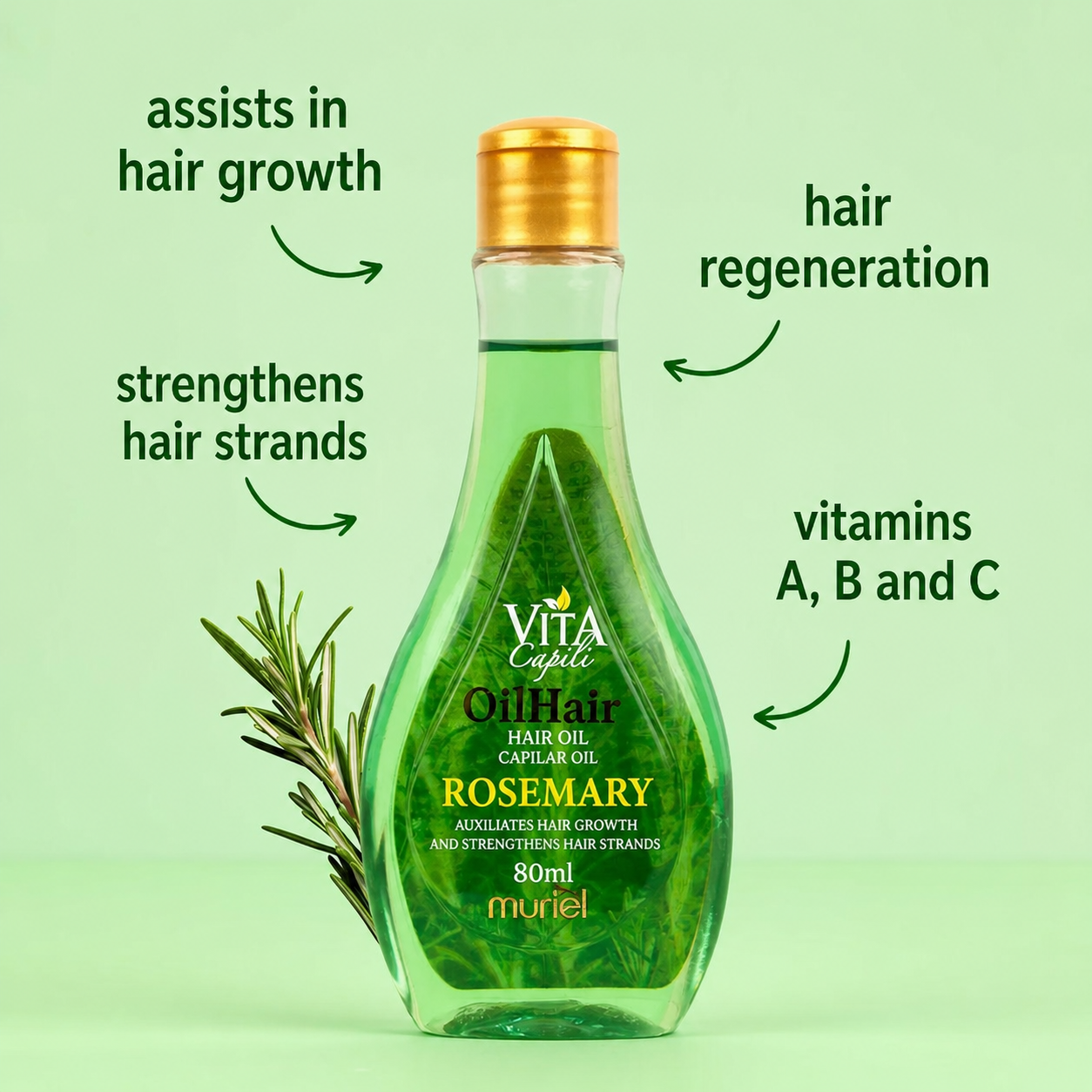 Muriel Vita Capili Rosemary Hair Grow Oil 80ml