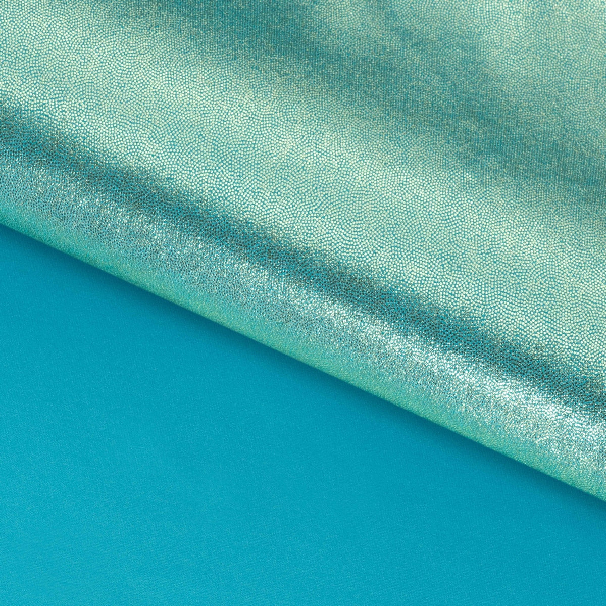 Mystique Foiled Spandex Fabric | Blue Moon Fabrics
