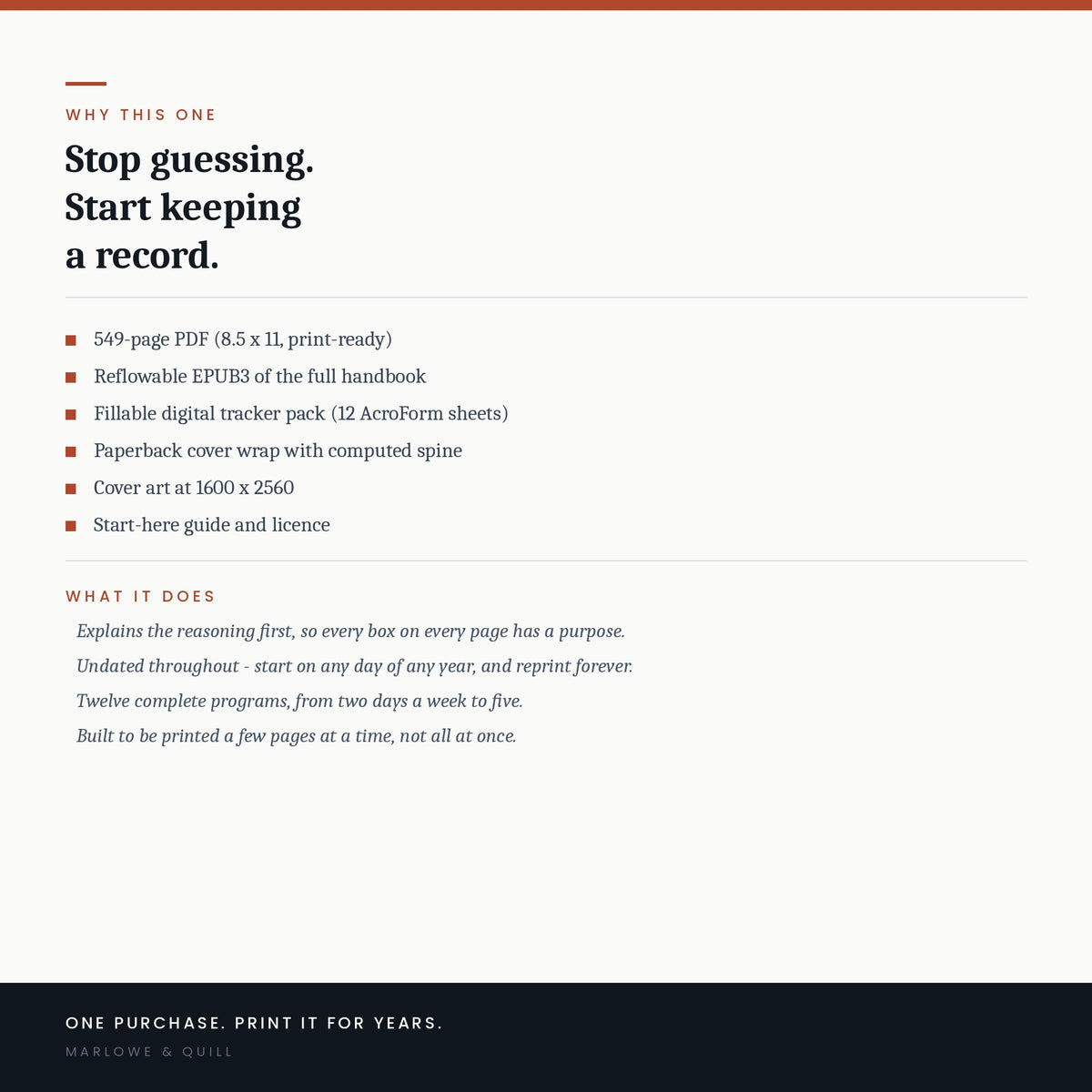 Peak Protocol Planner (Printable) + Tracker Pack Log