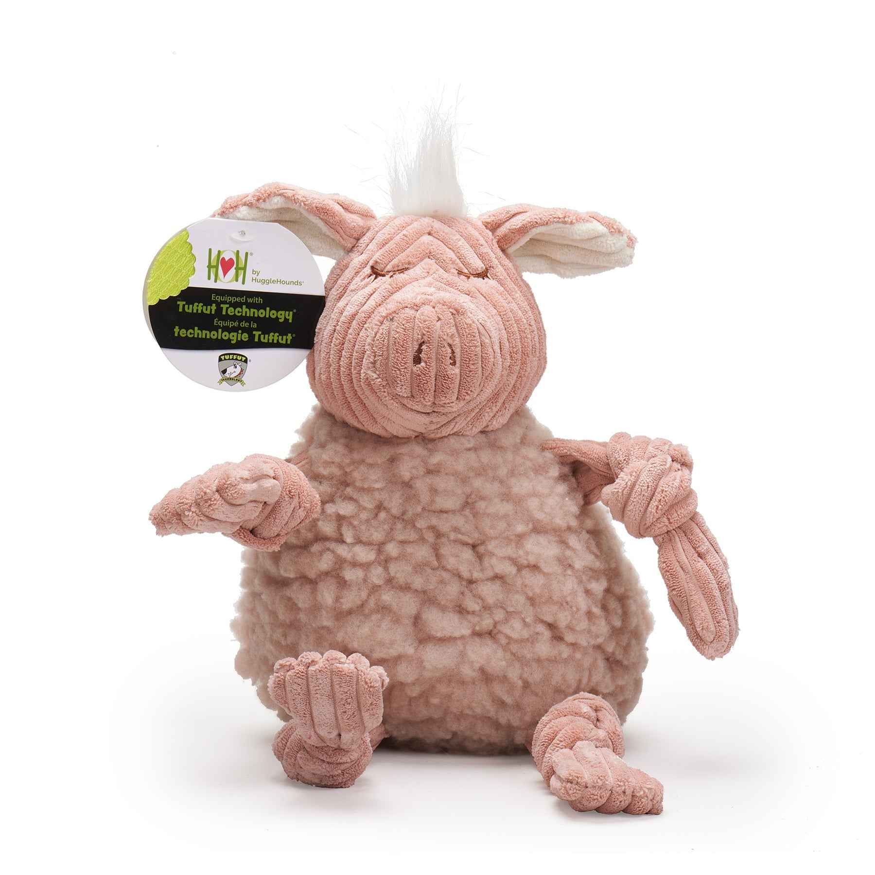 Penelope Pig HuggleFleece® FlufferKnottie™ Plush Dog Toy