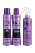 Cadiveu Plastica Dos Fios Sexy Hair Set. Detox Shampoo,Conditioner and Magic Fluid