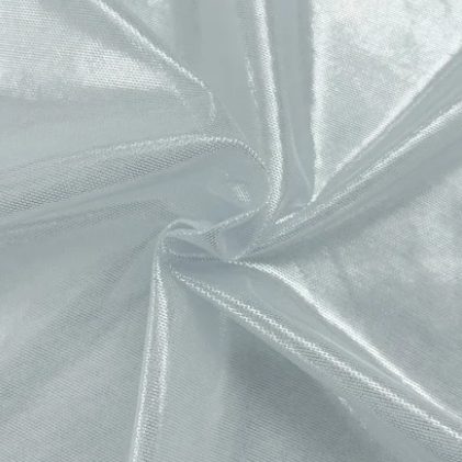 Ultrasheen Foiled Power Mesh Fabric | Blue Moon Fabrics