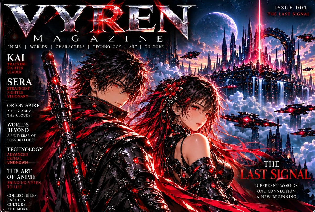 VYREN Magazine Issue 001 — The Last Signal | Interactive Anime Sci-Fi Magazine