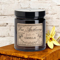6 oz Botanical Candle in Amber Glass Jar - Vanilla