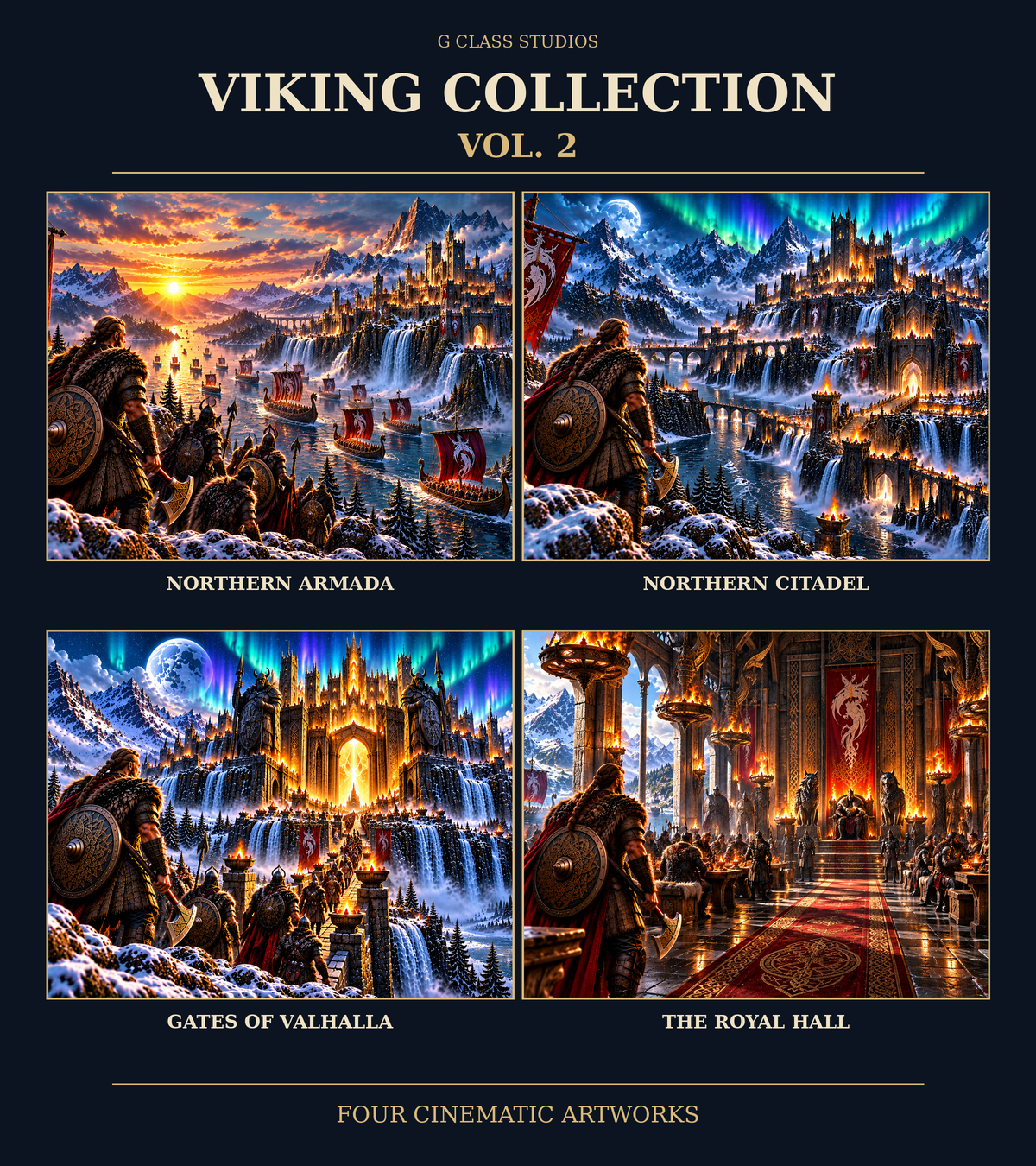 Viking Collection Vol. 2 – Four Epic Cinematic Norse Artworks