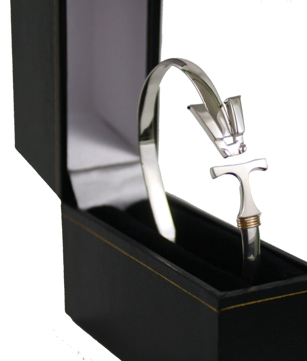 Vermont  Hook Bracelet Silver - 5mm Band - 7.5 Inch