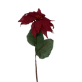 30-Inch Red Burlap Pointsettia Stem