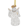 Spun Glass Angel Ornaments with Praying Gesture