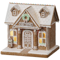 Lighted Post Office Gingerbread House