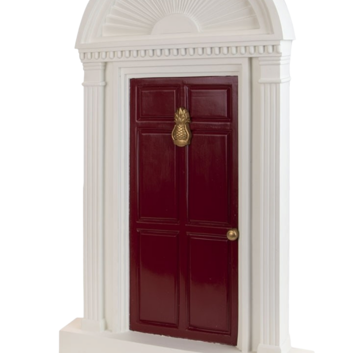Red Door with Pineapple Door Knocker